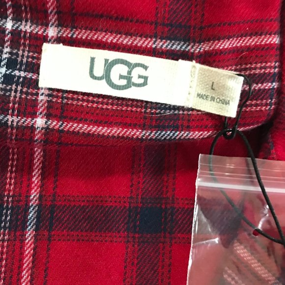Women's UGG "Raven" Flannel Plaid Pajamas, Size Large, New with Tags - Picture 2 of 4